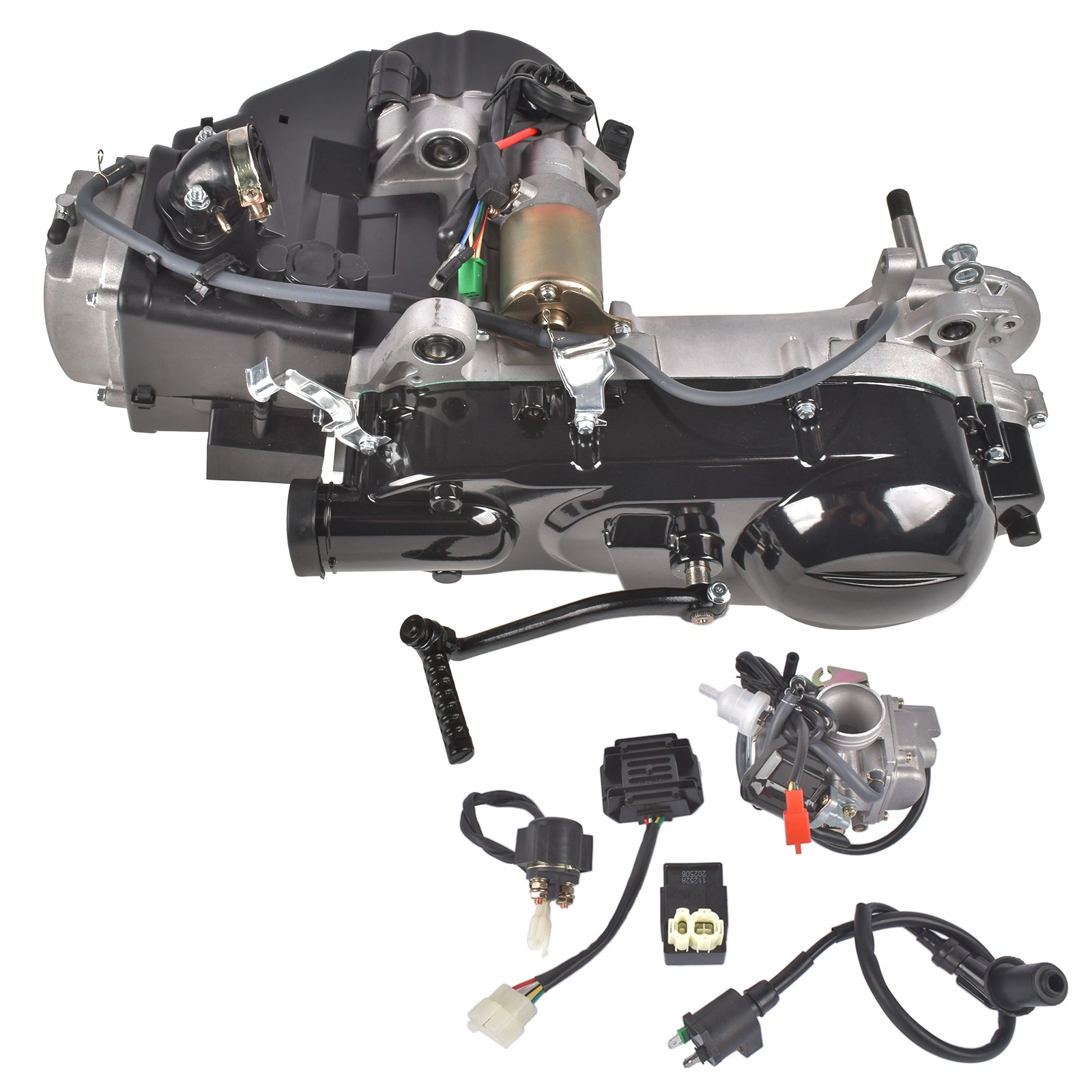 Complete Engine 150CC 4-Stroke fit for GY6 Scooter Dirt Bike Motor Short Case view 3