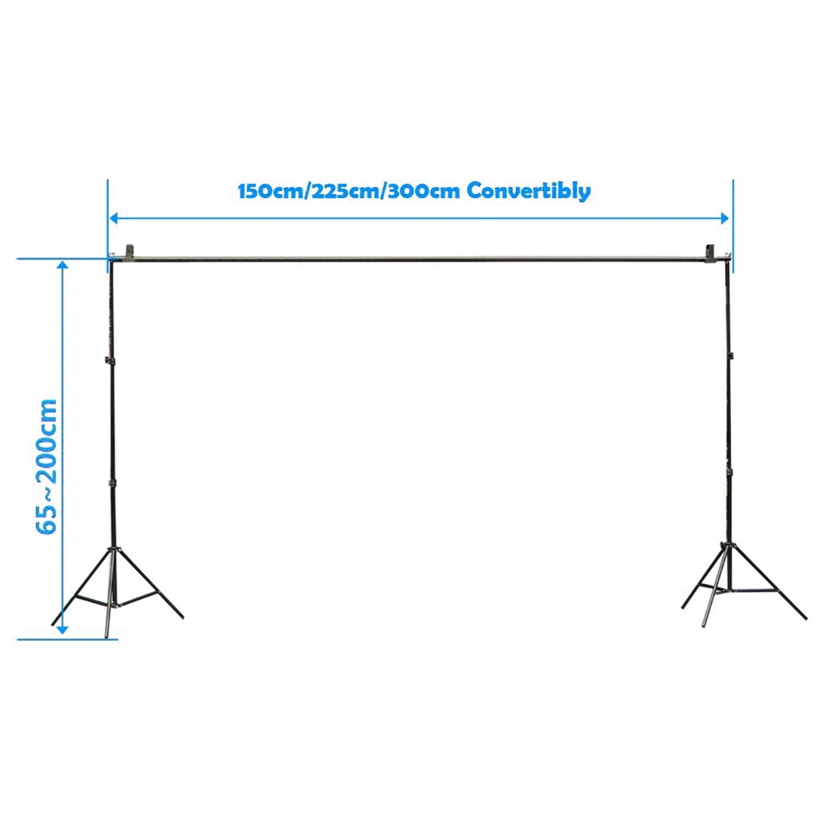 2*3M Backdrop Support Stand Set 3 Fish Mouth Clips Black(Do Not Sell on Amazon) view 13