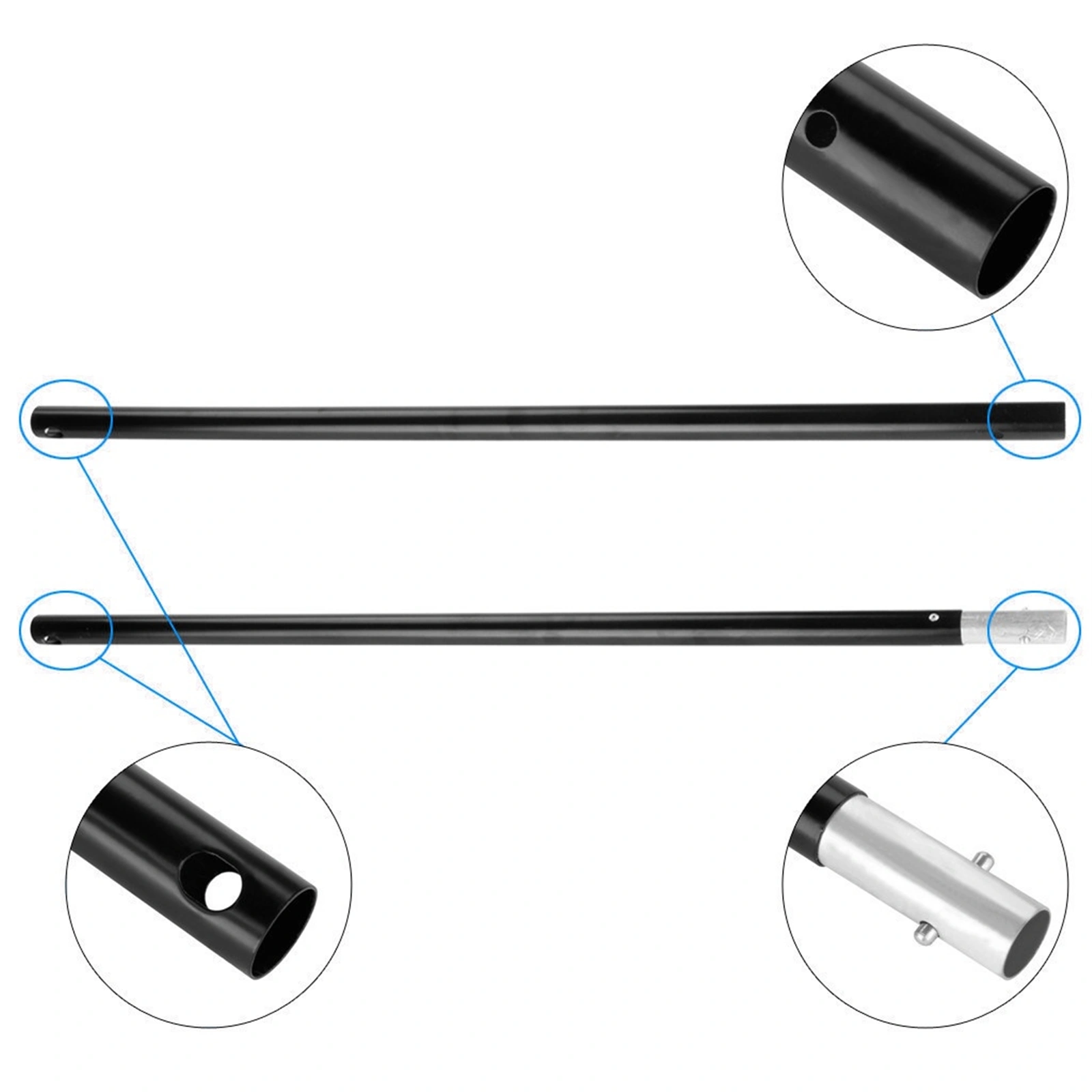 2*3M Backdrop Support Stand Set 3 Fish Mouth Clips Black(Do Not Sell on Amazon) view 9