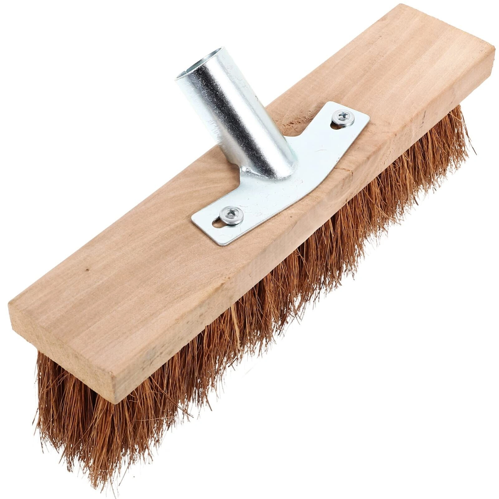 Heavy Duty Garden Broom, Extra Large Outdoor Sweeping Brush with Rigid Wire Bristles and Long Handle view 3