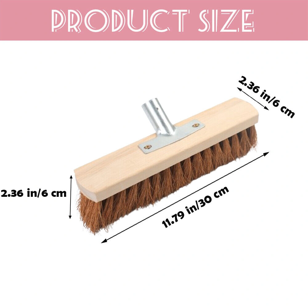 Heavy Duty Garden Broom, Extra Large Outdoor Sweeping Brush with Rigid Wire Bristles and Long Handle view 4