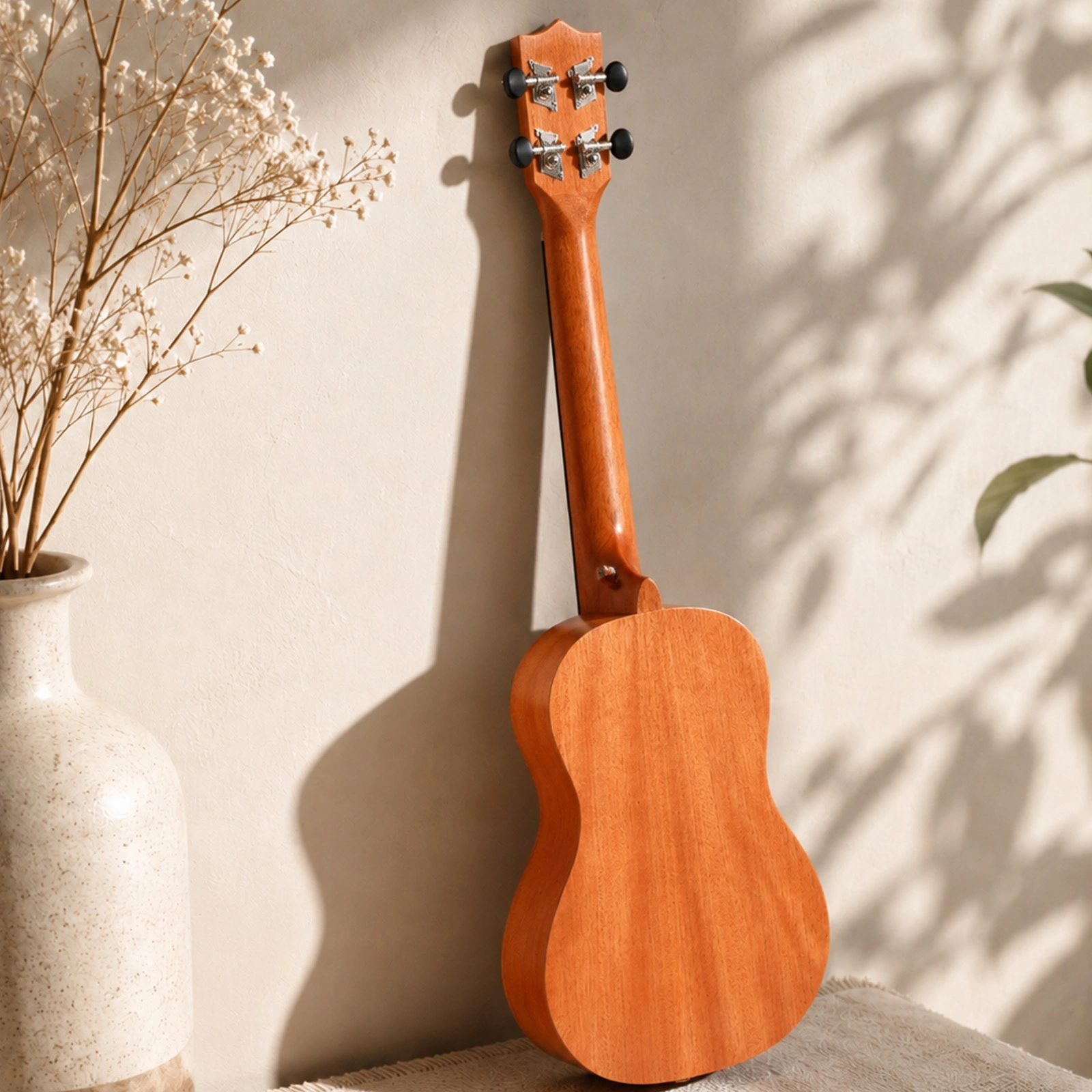 21in mahogany body rosewood fingerboard ukulele, cotton bag, capo, strap, picks*2, tuner,Strings,Dust cloth view 11