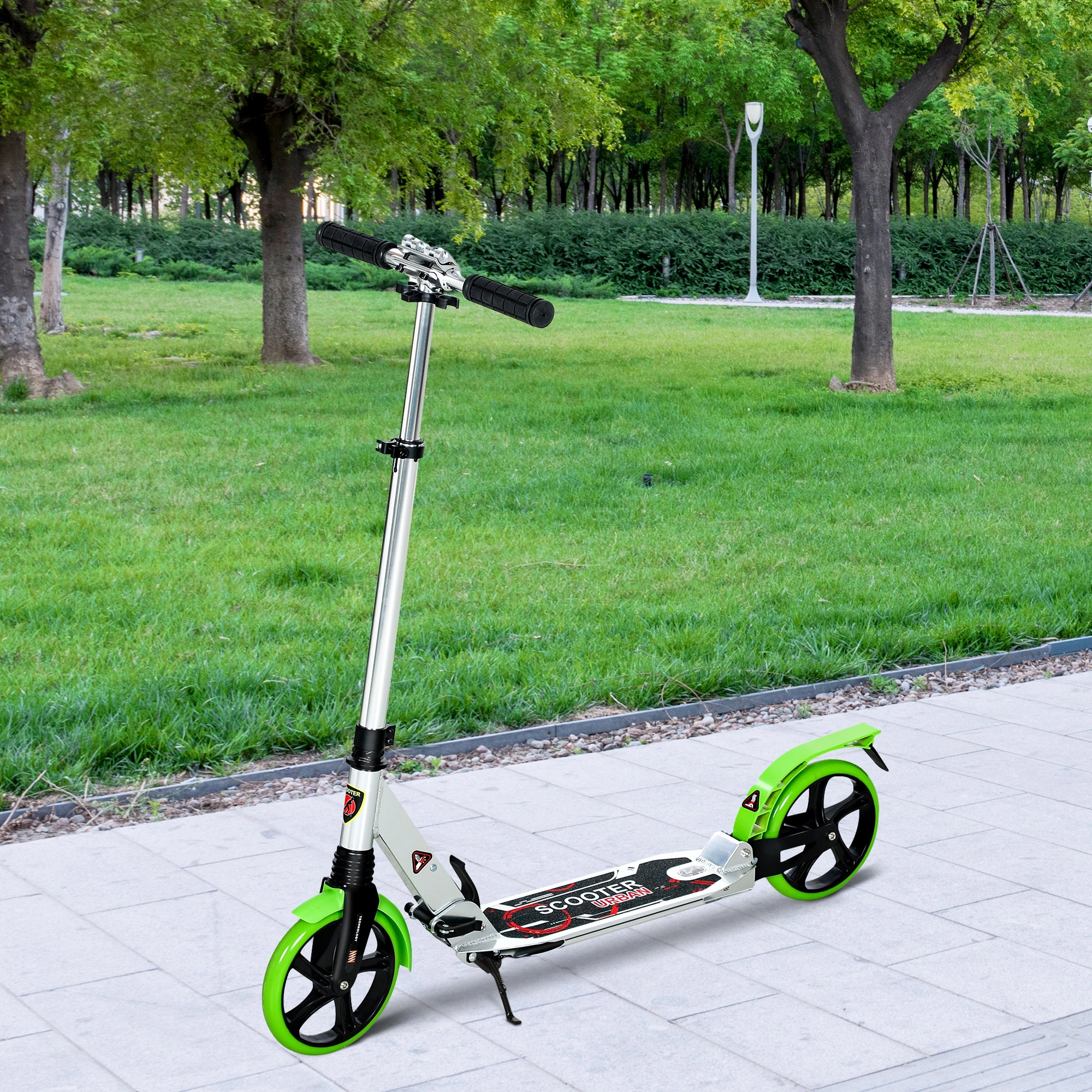 Youth Scooter 12" Wheels Foldable Kick Scooter for Kids 8-12 Years Heavy Duty Aluminum Alloy Handlebar Bright Color Options view 3