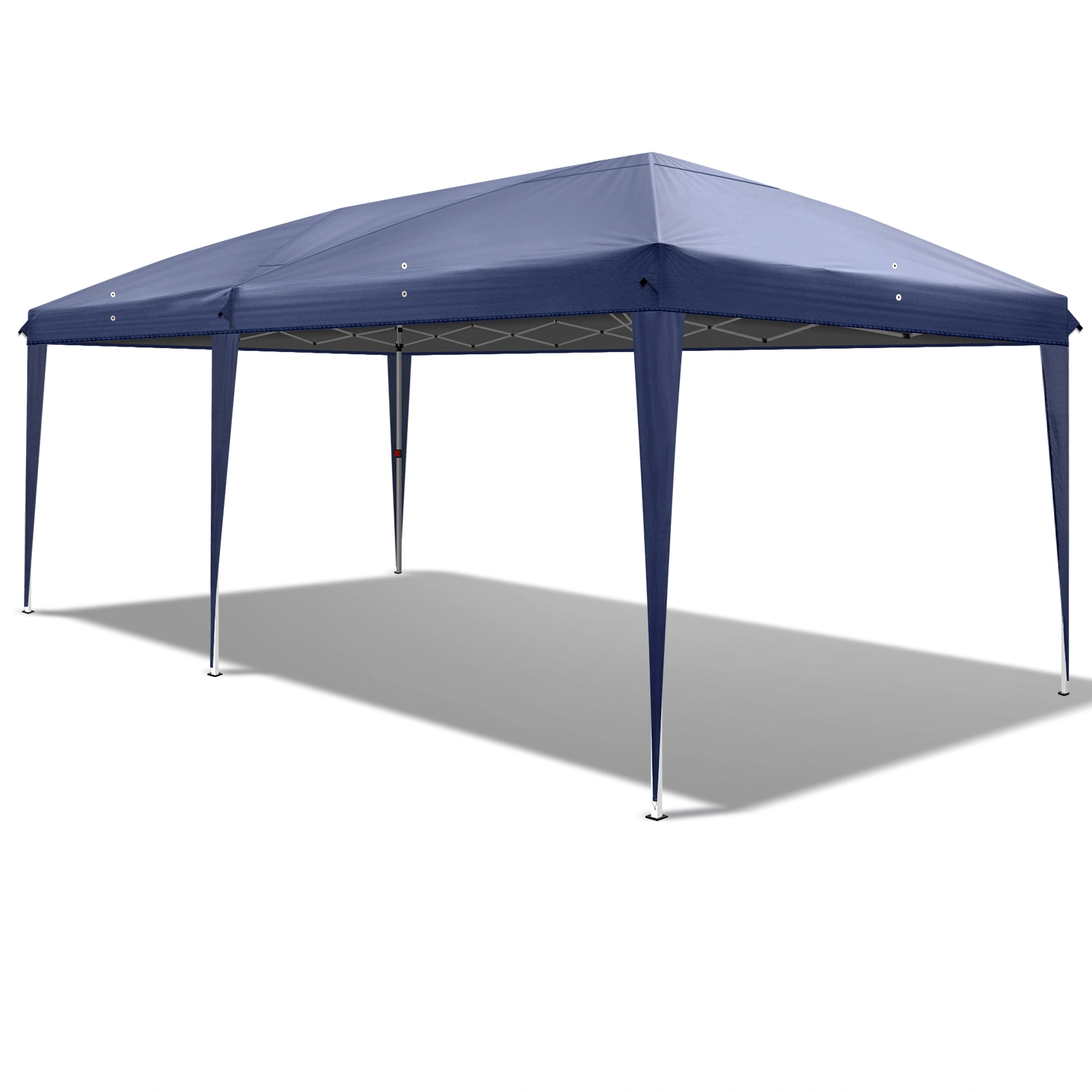 10'x20' Instant Pop Up Canopy Tent Blue, 6 Side Panels 2 Doors 4 Mesh Windows, 28/22mm Powder Coated Steel Frame, 10x20mm Crossbar, 210D Oxford Outdoor Folding Tent with Carry Bag, No Sandbags view 14