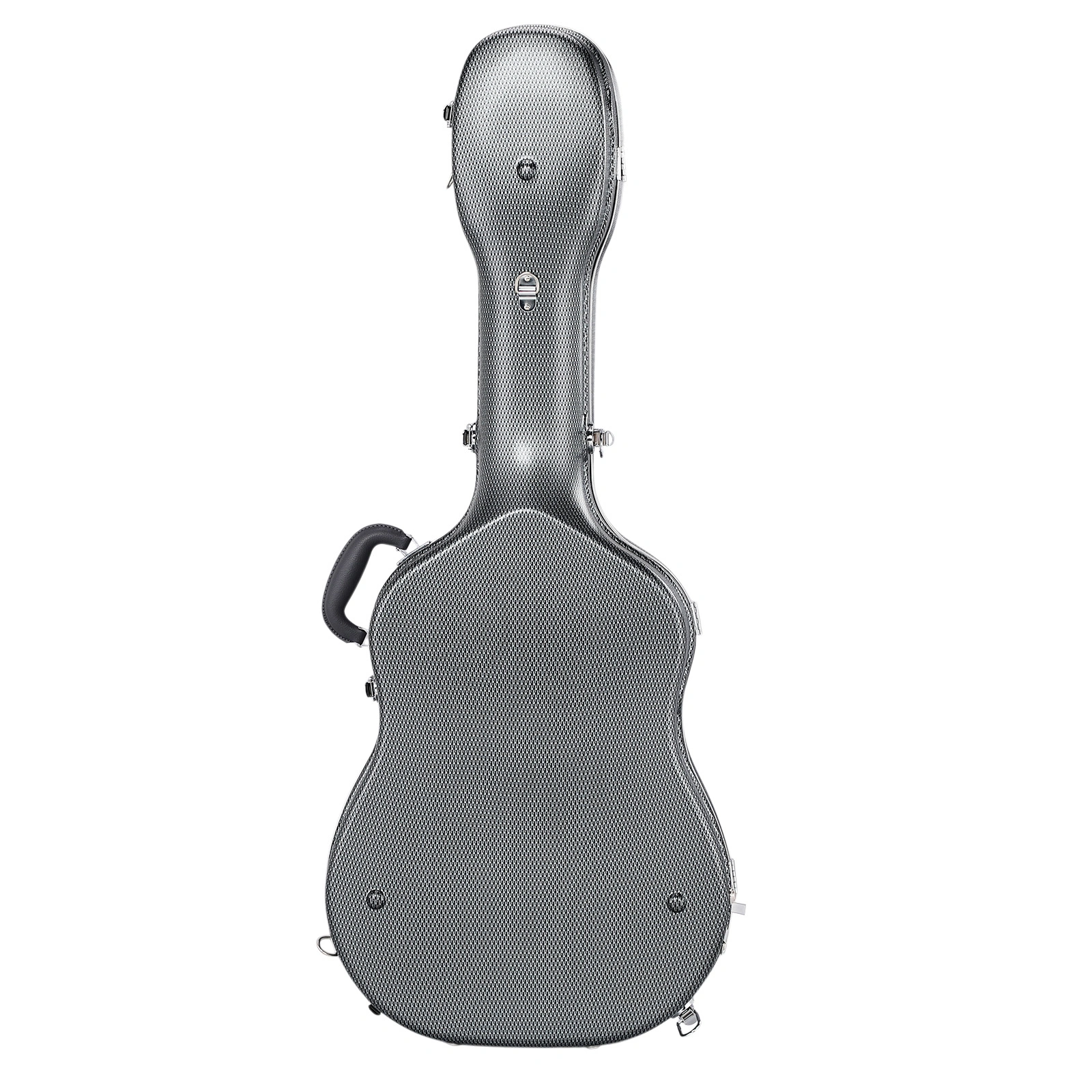 41" Folk Guitar ABS Molded Carrying Case Fits Most Acoustic Guitars Microgroove Grayish Blue view 2