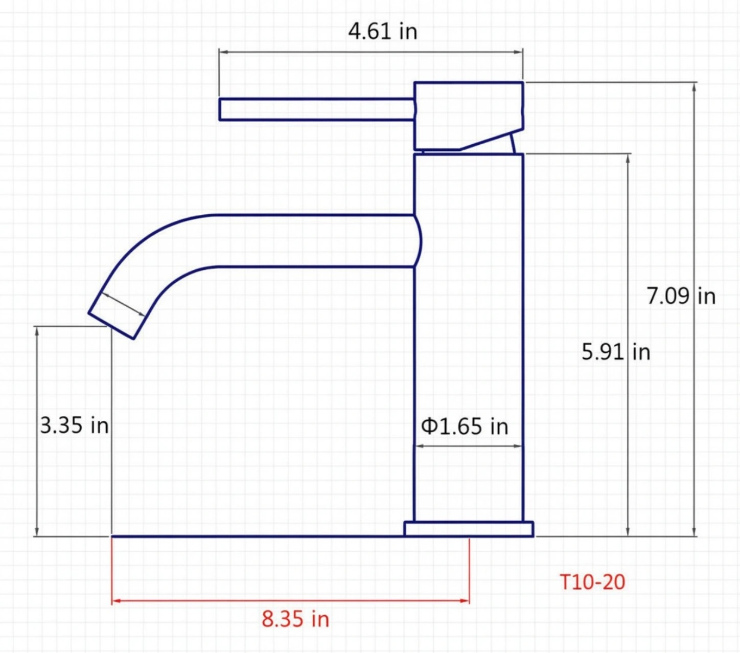 Single Handle Bathroom Faucet Lavatory Faucet Stainless Steel Single Hole-T10, Brushed Nickel[Unable ship on weekends, TK/TEMU only for pickup, only TX10643 warehouse supports GOFO] view 11