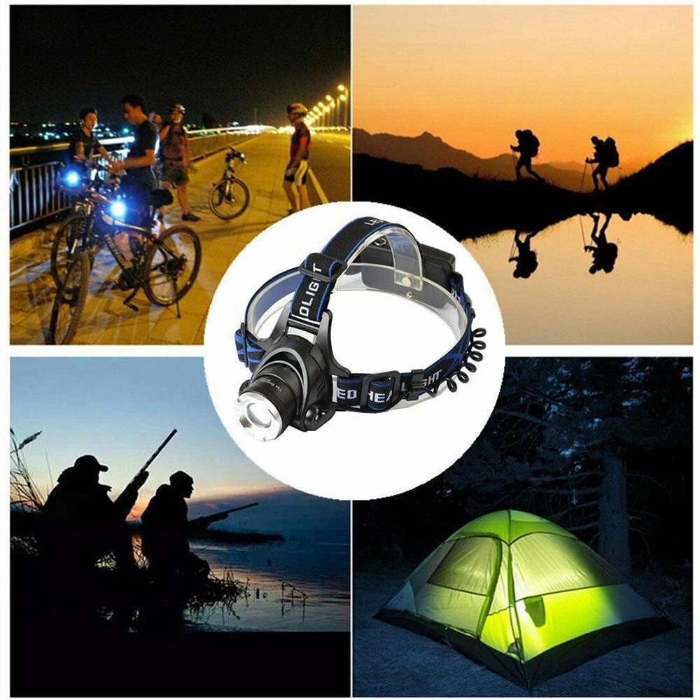 Rechargeable LED Headlamp Camping Hiking Headlamp Work Light +Battery+Charger Set (US Logistics For USPS/DHL/Fedex/UPS. No designated logistics accepted,TK/TMEU only For self-pickup) view 10
