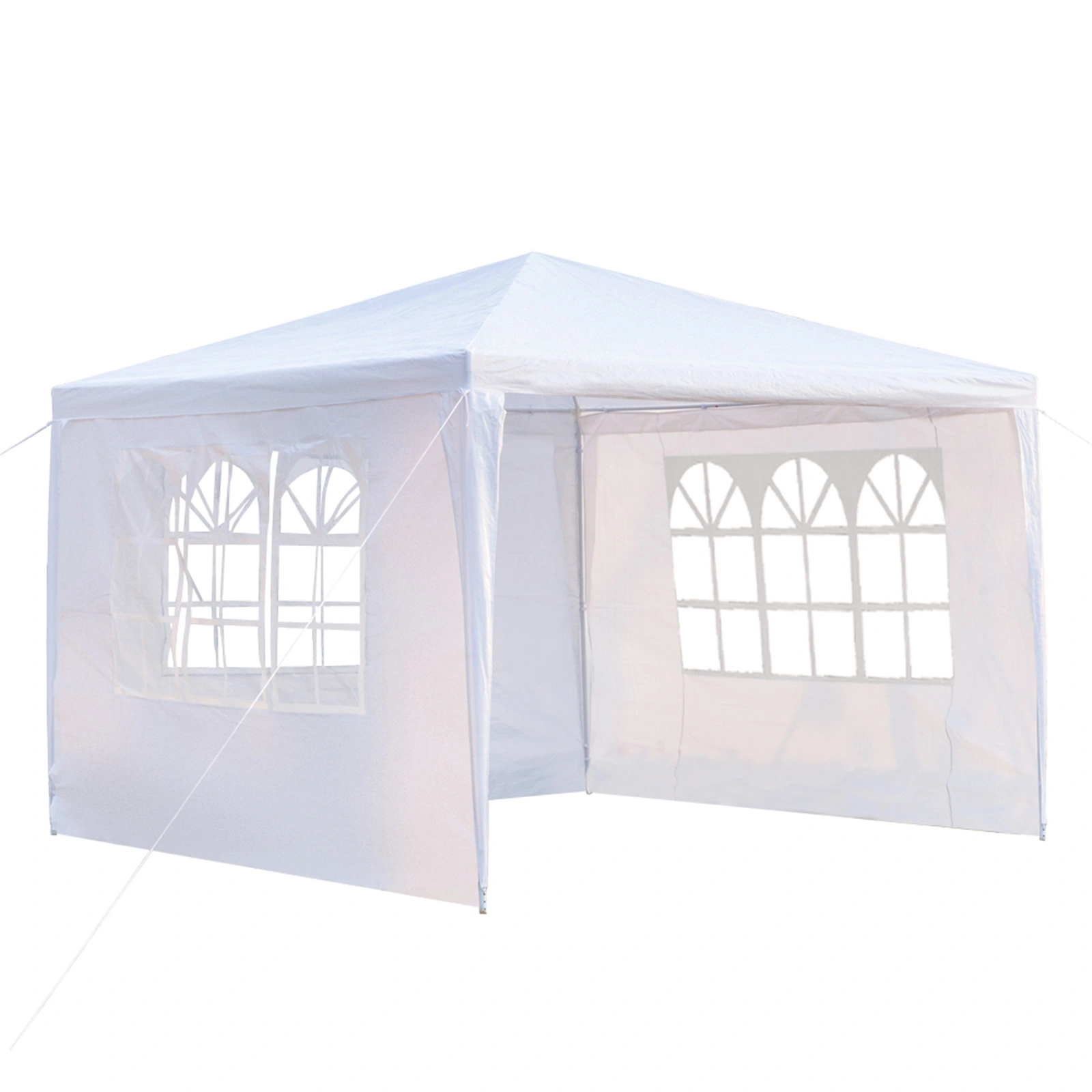3 x 3m Three Sides Waterproof Tent with Spiral Tubes White view 9
