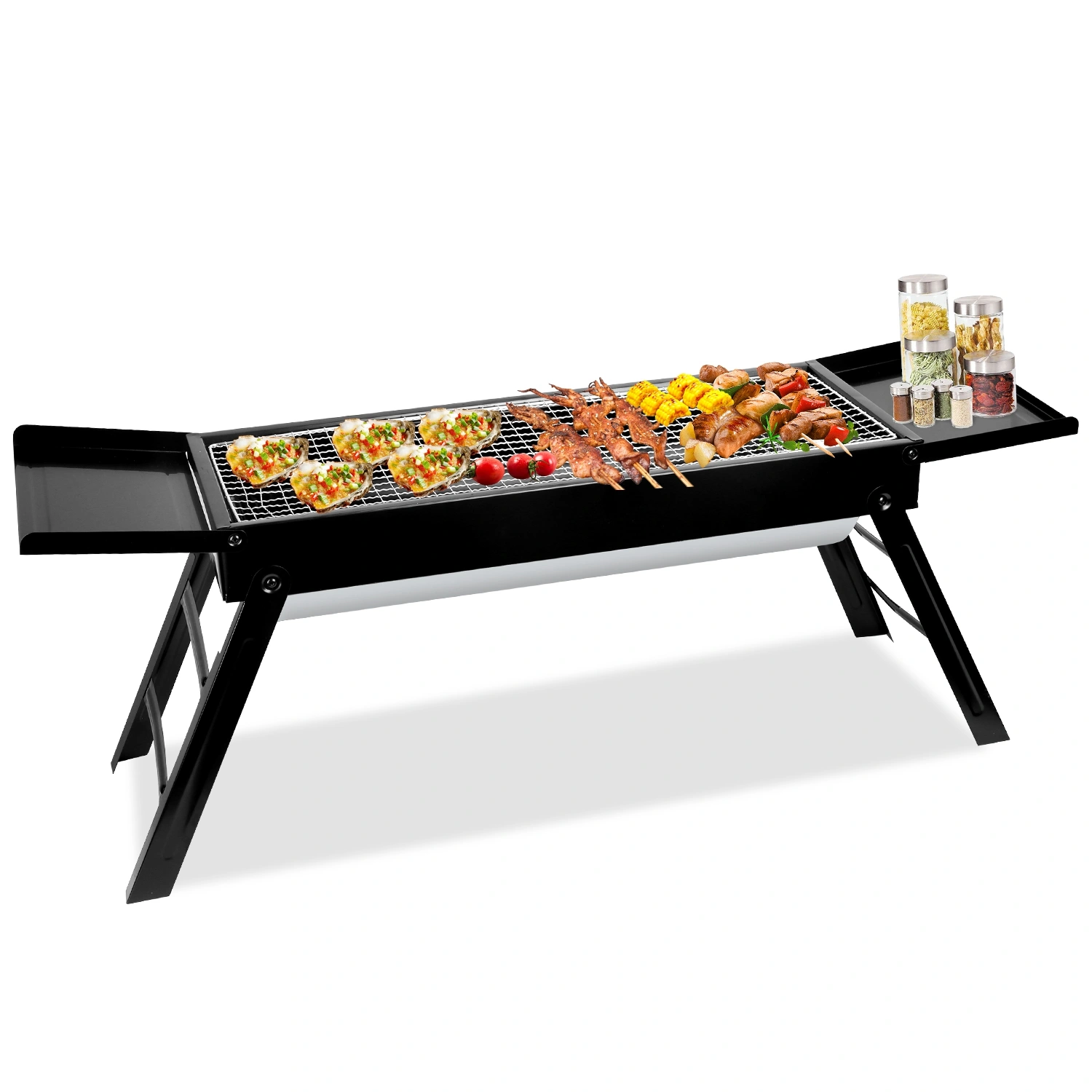 Portable BBQ Griddle, Foldable Kabob Barbecue for Outdoor Hibachi BBQ Lamb Skewer Camping Barbecue Grill in Garden Backyard Party Picnic Travel(No shipments on weekends) view 11