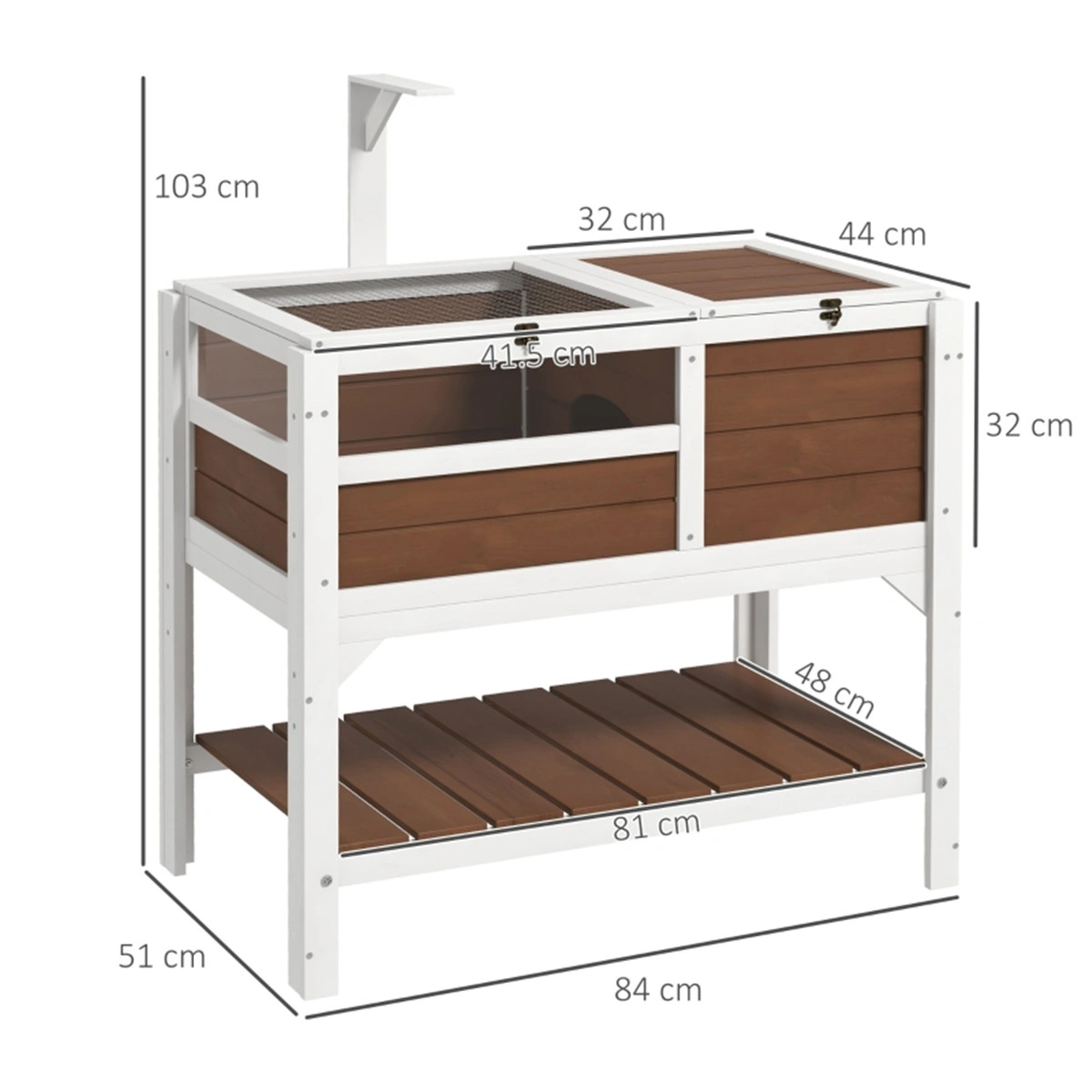 Tortoise House, Large Outdoor Indoor Shelter with Removable Roof, UV-Resistant Plastic Construction, Easy Assembly, Perfect for Turtles view 3