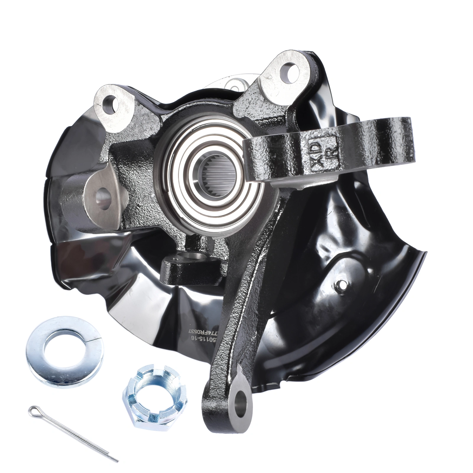 Front Right Steering Knuckle Fits for Hyundai Elantra Hatchback Sedan 2.0L L4 2001-2006 Black 1Pc view 7