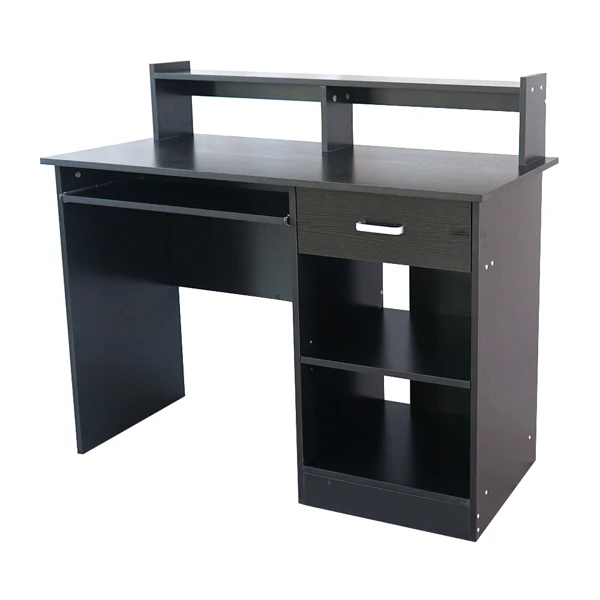 General Style Modern E1 15MM Chipboard Computer Desk Black view 2