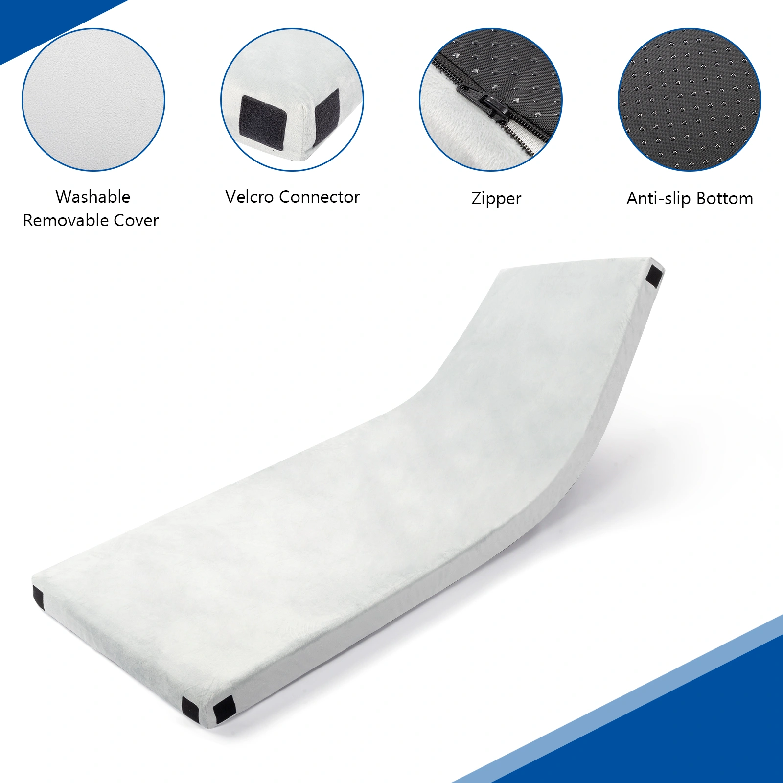 75"D x 25"W x 2.5"H Memory Foam Camping Mattress view 13