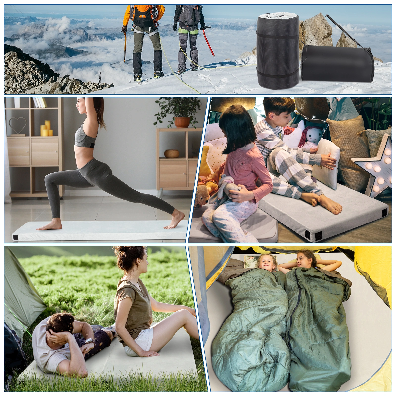 75"D x 25"W x 2.5"H Memory Foam Camping Mattress view 17