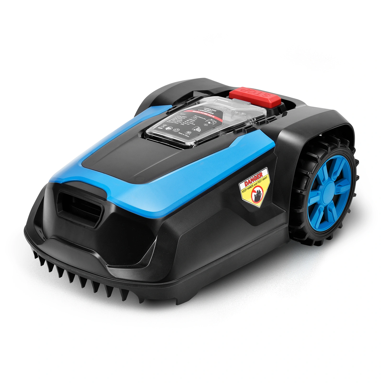FINE FOX X3 Automatic Robotic Lawn Mower, 20V 4.0Ah Battery, Self-Charging, Bluetooth & Wi-Fi, Mows Up to 1/4 Acre (10,000 Sq Ft)