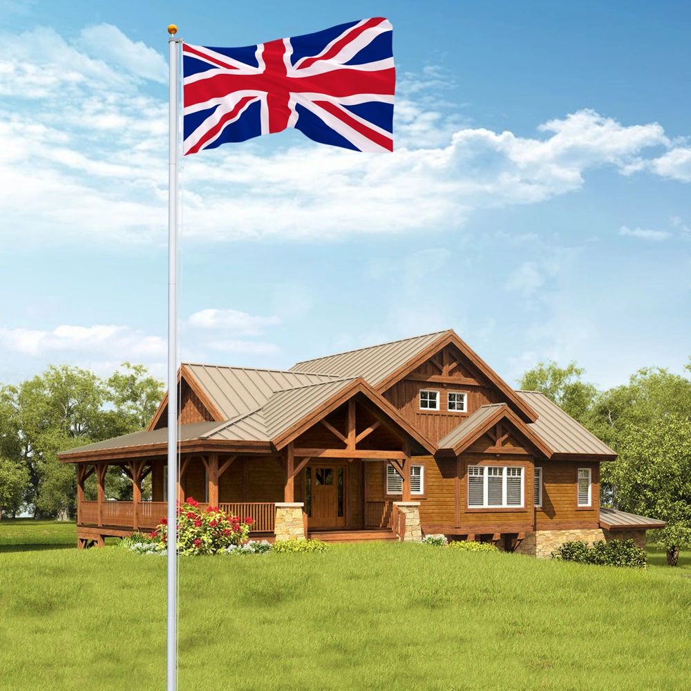 1*5.1*7.5m Aluminum Alloy Splicing Flagpole - Adjustable Retractable Outdoor Courtyard Flagpole with 750cm Sleeve view 9