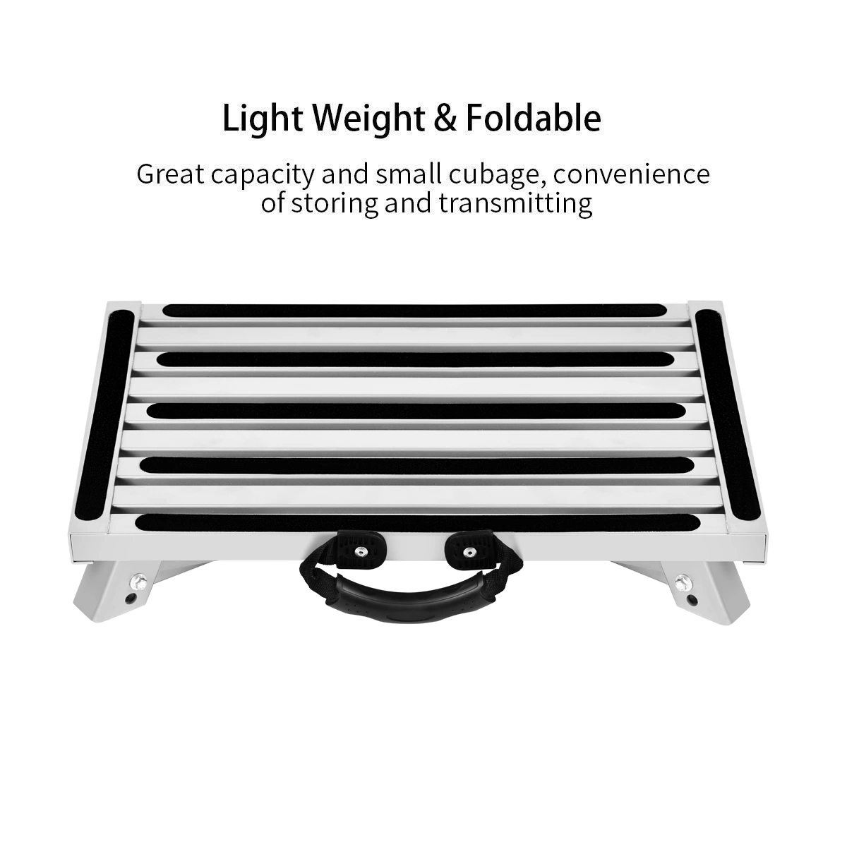 Premium Aluminium Ladder 3 Step Telescopic Multi-Position, Non-Slip Feet, Lightweight Portable Design, Maximum Load Capacity 330 lbs
