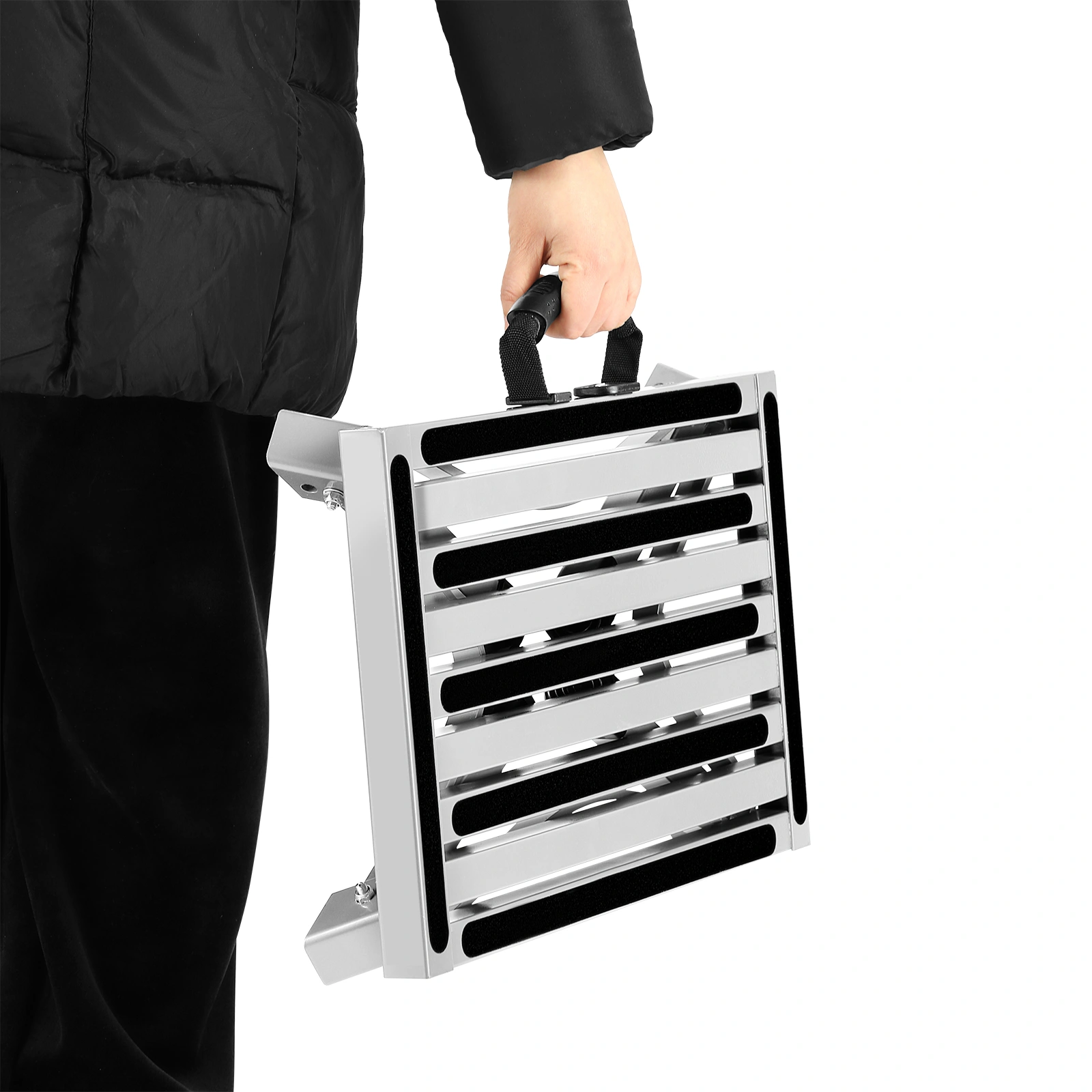 Premium Aluminium Ladder 3 Step Telescopic Multi-Position, Non-Slip Feet, Lightweight Portable Design, Maximum Load Capacity 330 lbs view 3