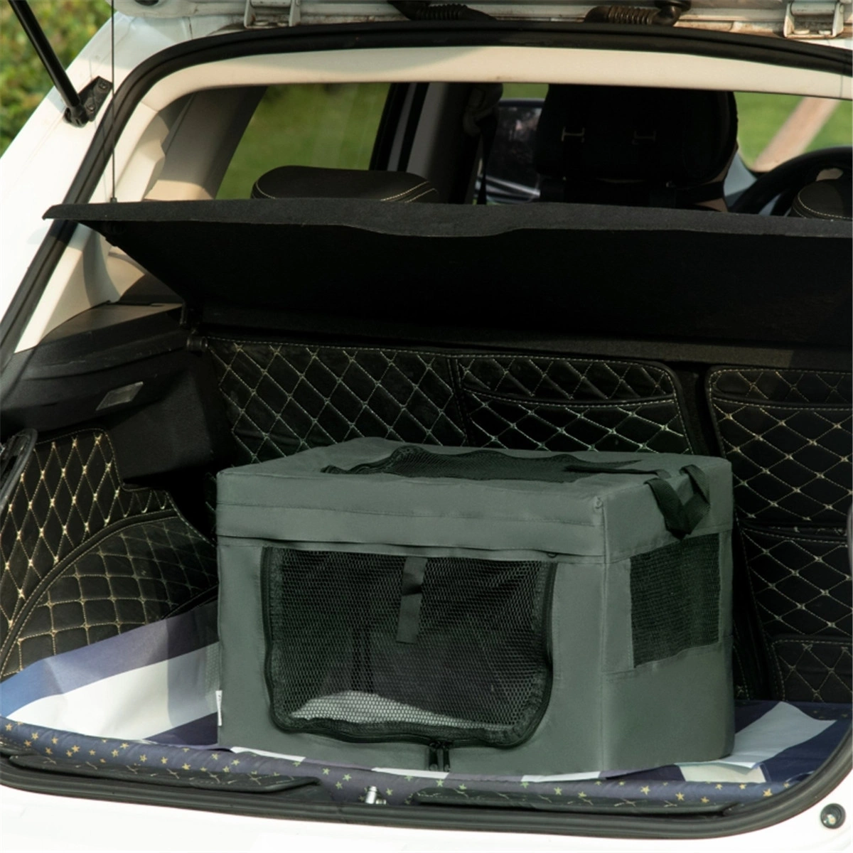 Pet Carrier Bag for Small Dogs & Cats, Soft-Sided Travel Crate with Removable Mat, Portable Airline Approved Animal Tote, Foldable Outdoor Pet Backpack, Black