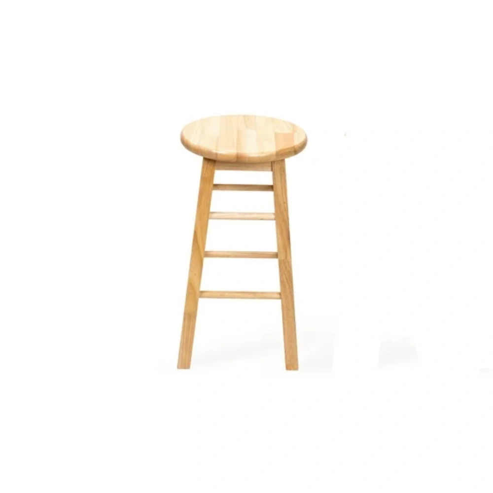 2-Pack 24" Backless Wood Counter Stools, Natural Finish (Shipment from Walmart) view 2