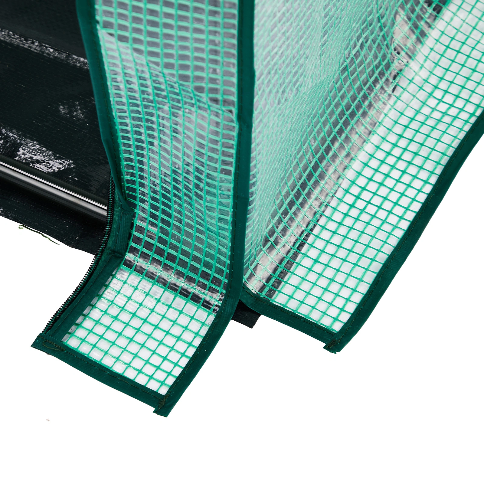Mini Greenhouse with PE Cover, Indoor Outdoor Plant Gardening Green House for Garden Backyard, 36*18*33in, Green view 4