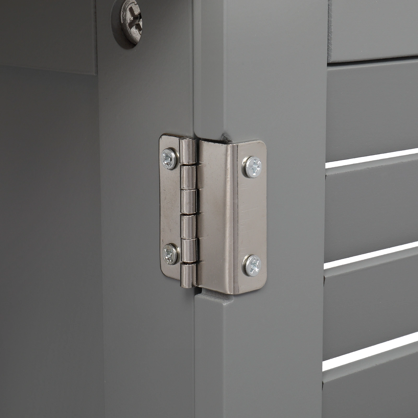 Modern Gray Double Shutter Door Bathroom Sink Cabinet, MDF Construction with Spray Paint Finish view 20