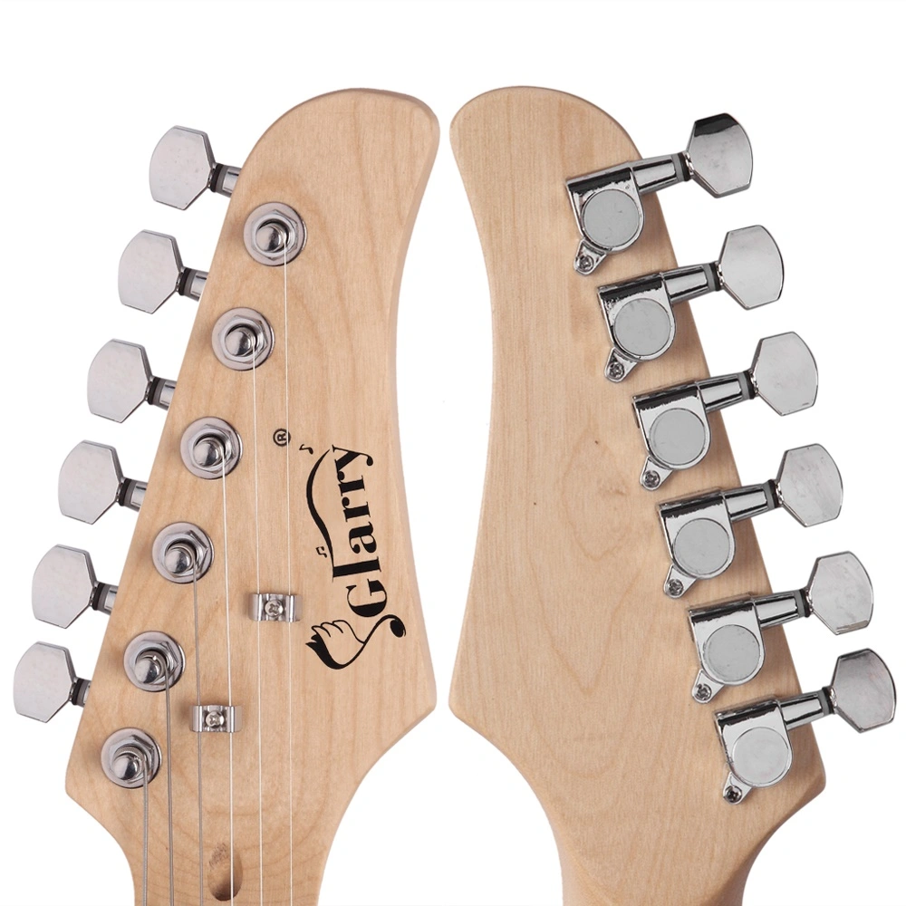 GST Stylish Electric Guitar Kit, Black Pickguard, Sunset Gradient Body with Complete Hardware, Ready to Assemble Guitar view 12