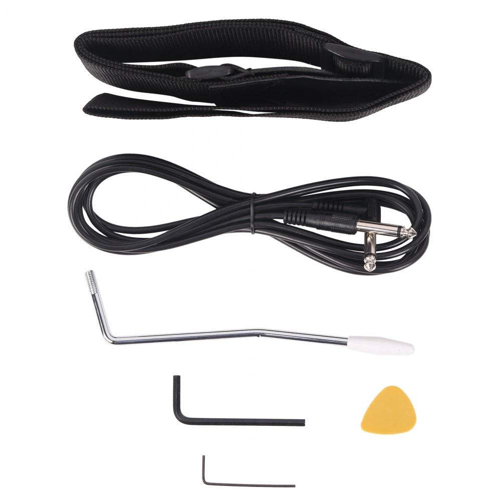 GST Stylish Electric Guitar Kit, Black Pickguard, Sunset Gradient Body with Complete Hardware, Ready to Assemble Guitar view 17