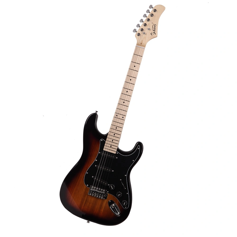 GST Stylish Electric Guitar Kit, Black Pickguard, Sunset Gradient Body with Complete Hardware, Ready to Assemble Guitar view 2