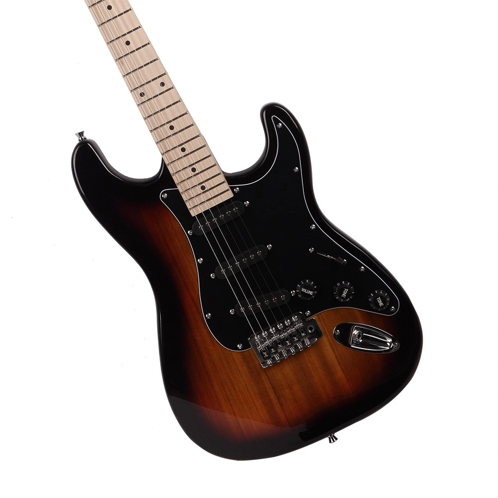 GST Stylish Electric Guitar Kit, Black Pickguard, Sunset Gradient Body with Complete Hardware, Ready to Assemble Guitar view 9