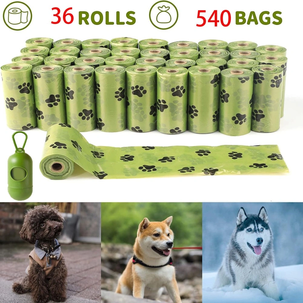 540 Count Heavy Duty Dog Poop Bags, Large Biodegradable & Eco-Friendly Waste Bags