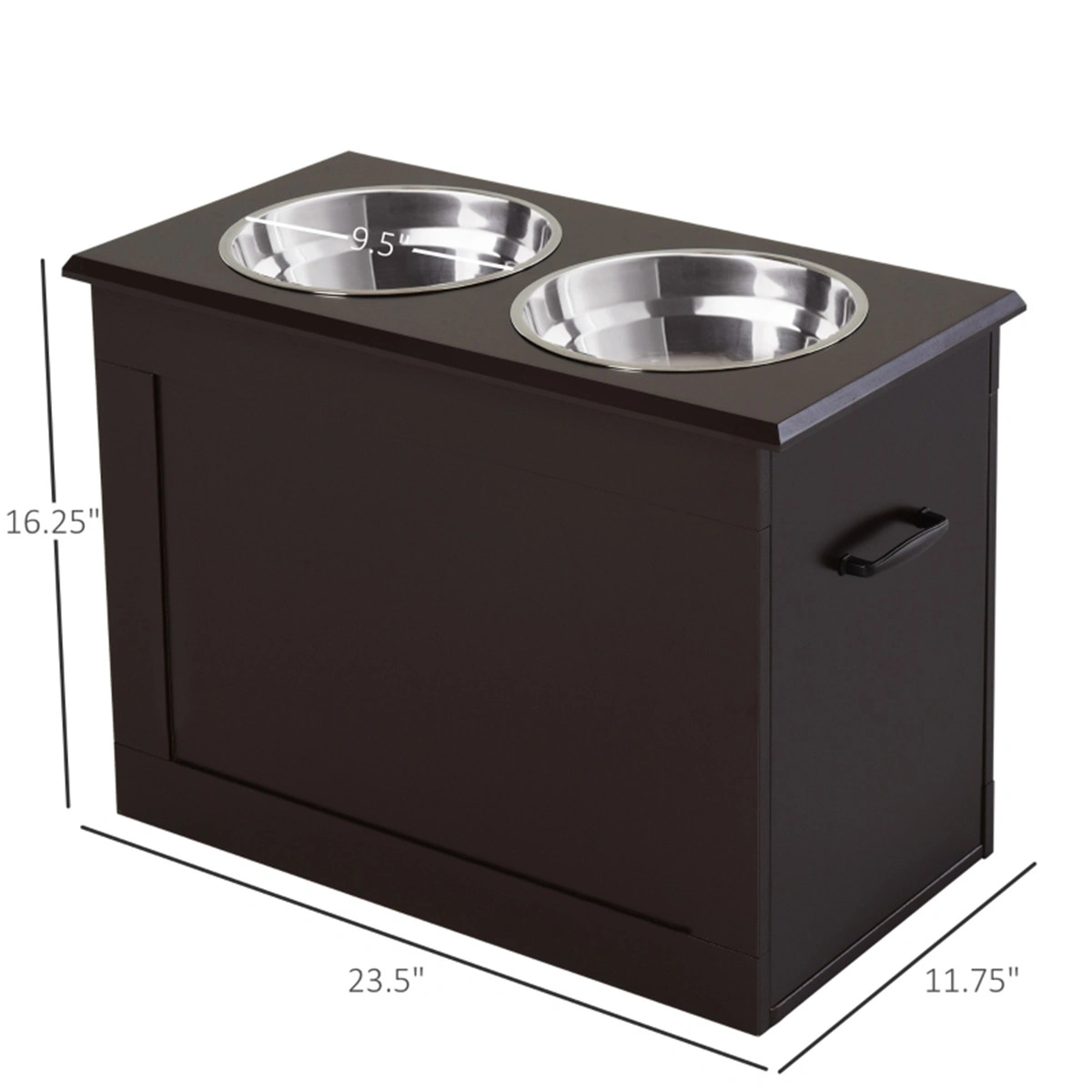 Dog Bowls Pet Feeding Storage Container Bowl Organizer view 2