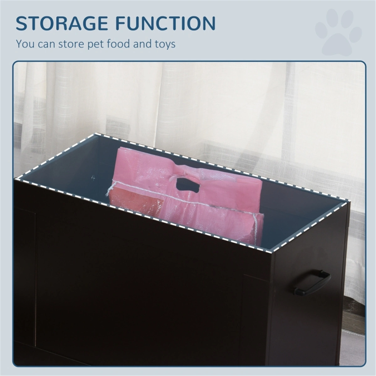 Dog Bowls Pet Feeding Storage Container Bowl Organizer view 6