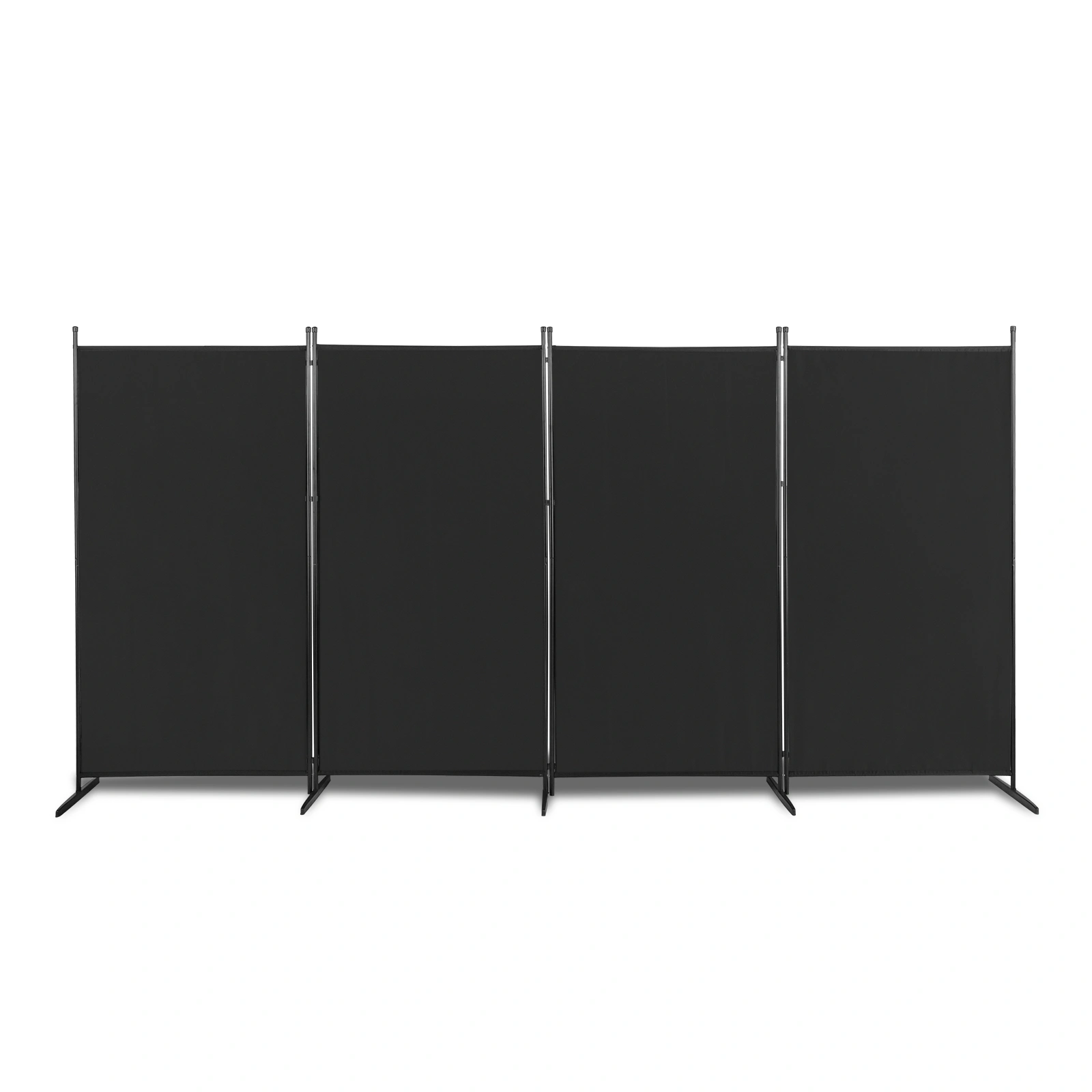 6FT 4-Fold Portable Mesh Screen Tent 160g Polyester Fabric Plastic Foot Carbon Steel Frame Black view 10