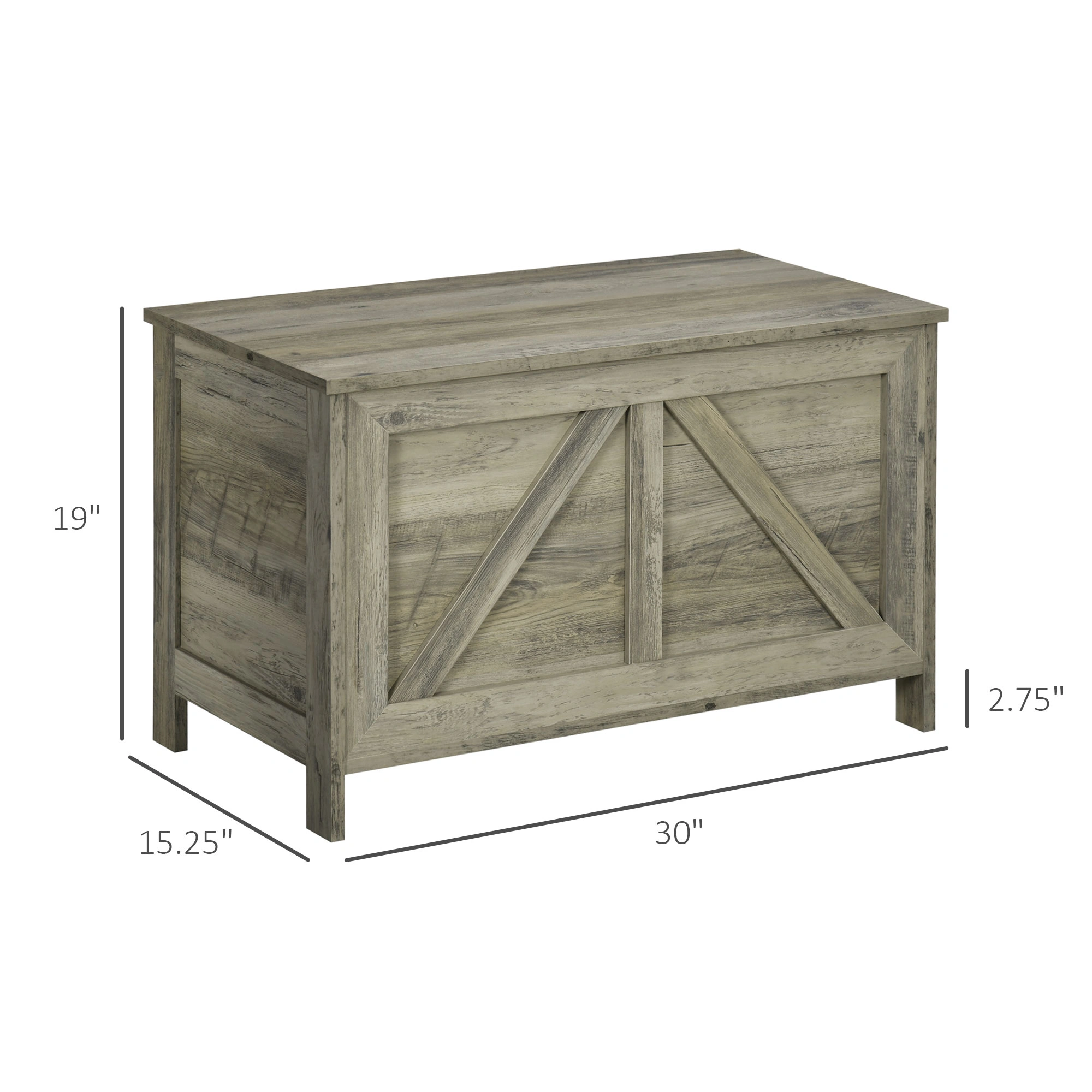 Large Storage Box with Lid - Plastic Organizer Container for Home, Office & Clothe view 2