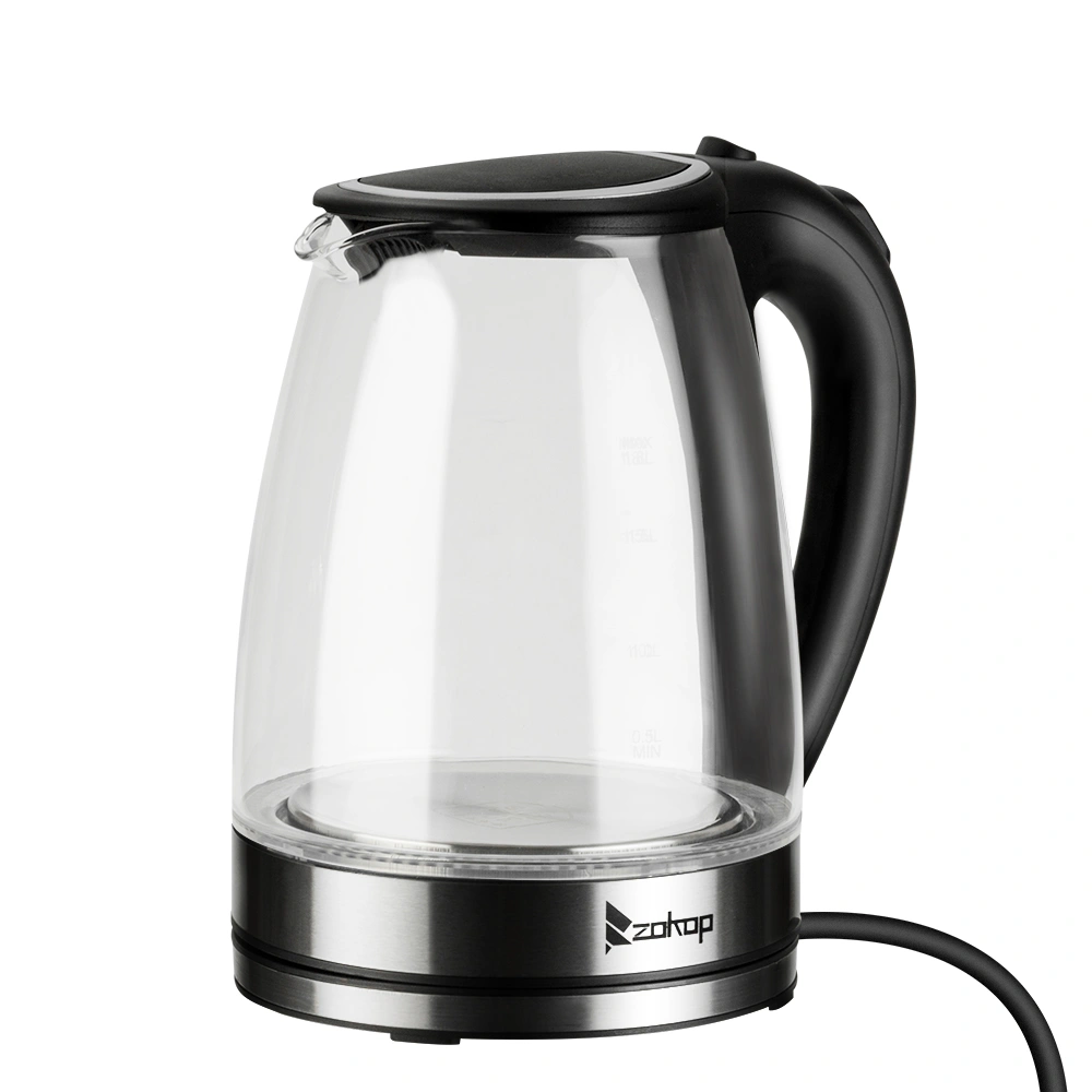HD-1857-A 2200W 1.8L Electric Glass Kettle, 220V, UK Plug, Boiling Water Kettle with LED Light view 2