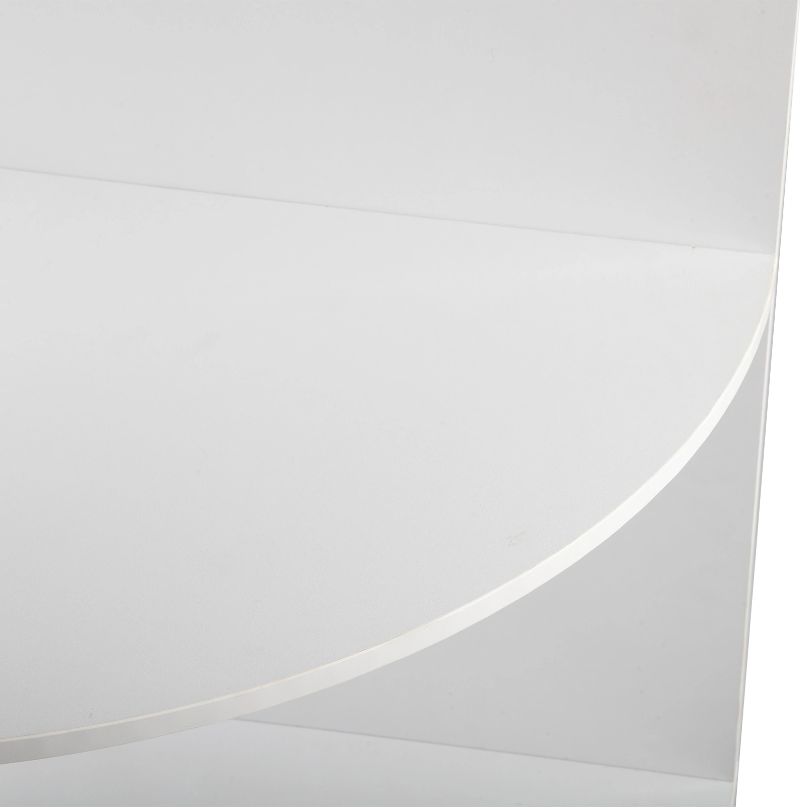 3-Tier Corner Salon Cabinet with 1 Door & 1 Drawer, 15mm E0 Grade Particleboard Matt White, 75.2" H Multipurpose Storage Cabinet for Beauty Salon Spa Bathroom Bedroom view 6