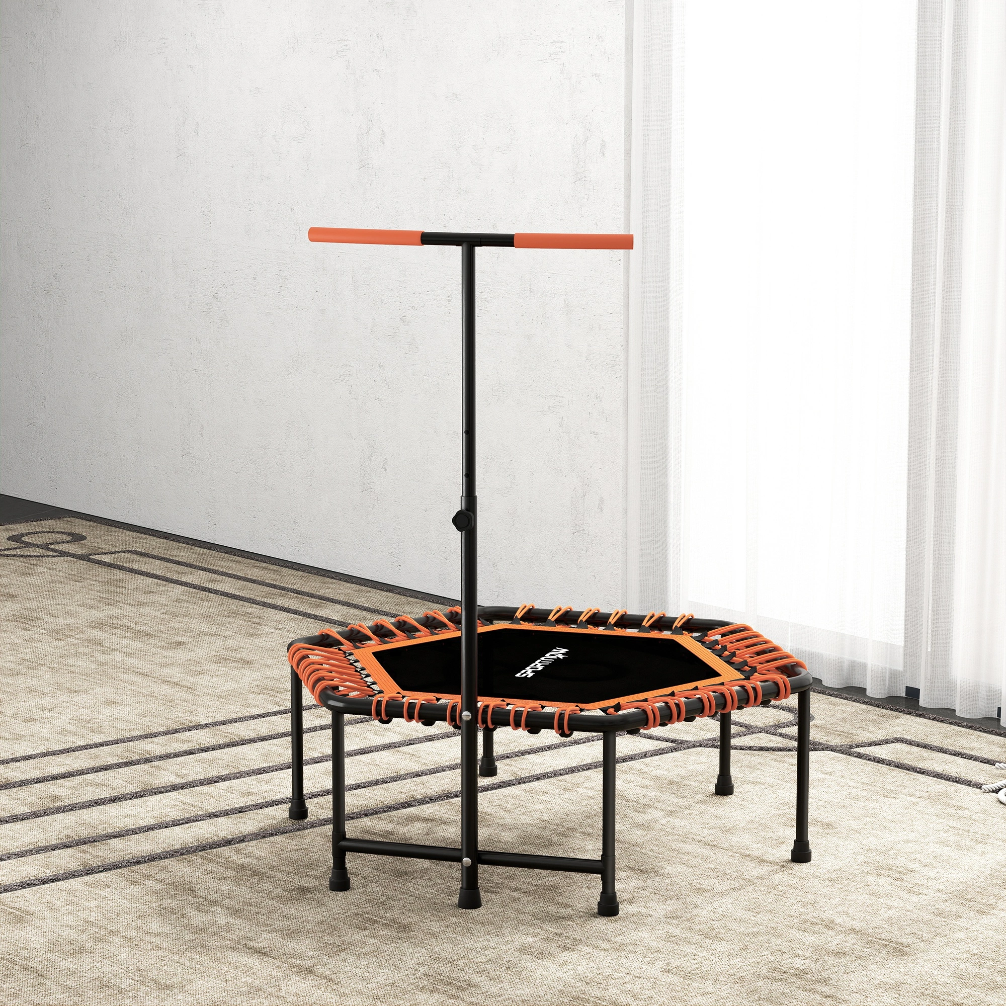 Jump Fit Pro Exercise Trampoline 40" Round Bungee Rebounder, 440 lbs Weight Capacity, Black with Handle & Carry Bag view 2