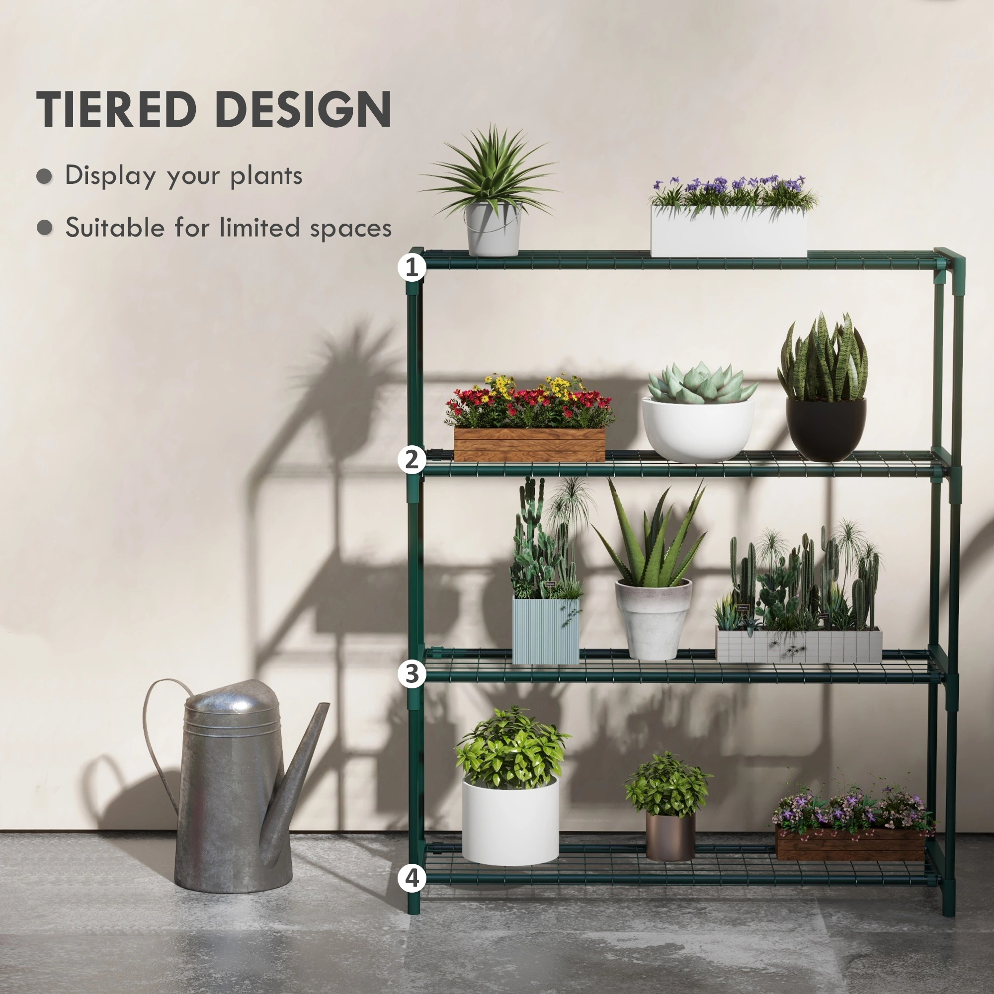 Decorative Flower Stand Plant Stand Indoor Outdoor Metal Garden Pot Rack Display Holder Home Patio Decor