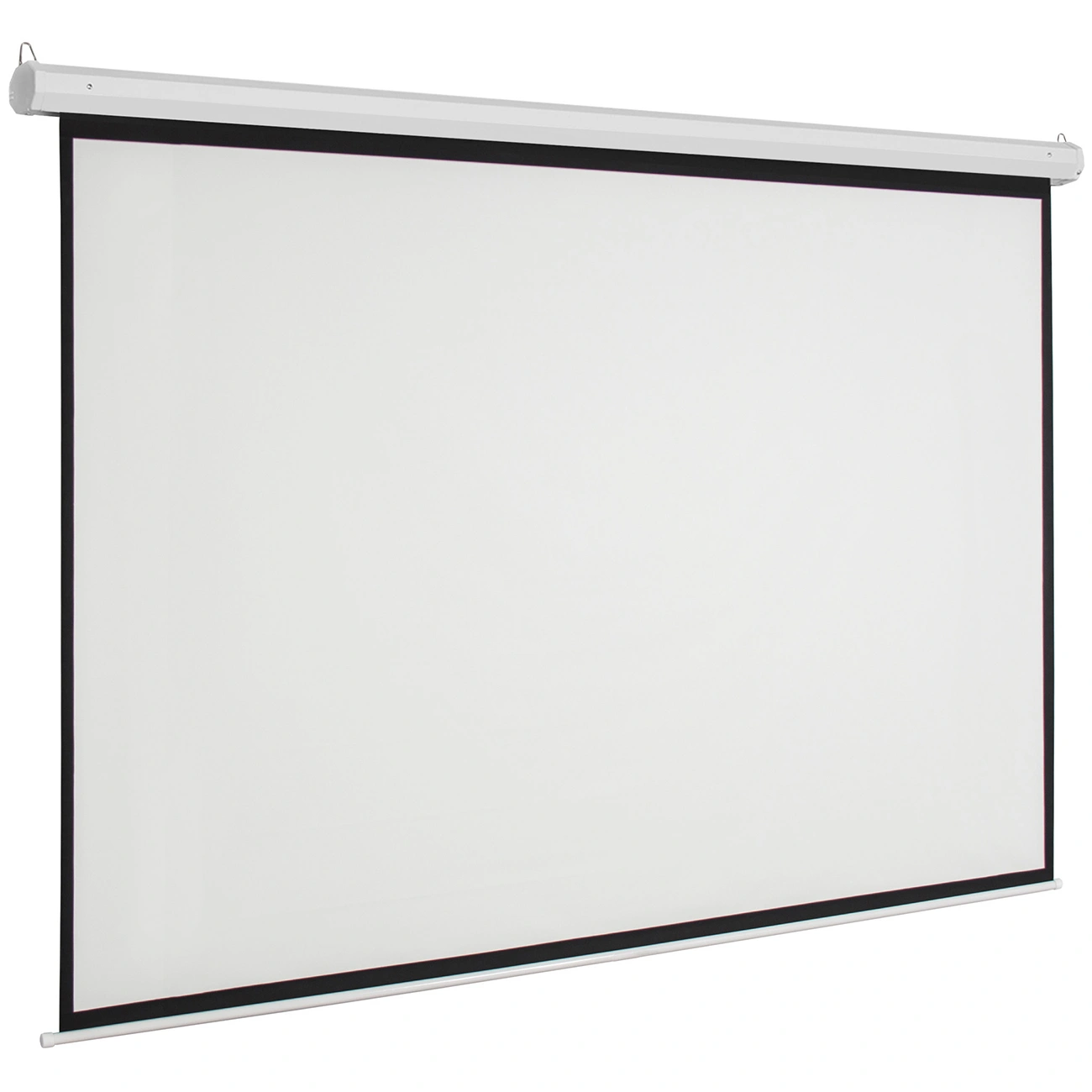 92" 16:9 80" x 45" Viewing Area Motorized Projector Screen with Remote Control Matte White view 9
