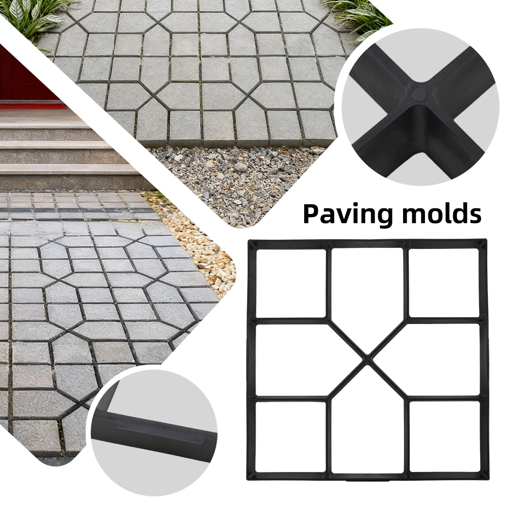 40cm Paving Mold Concrete Moulds Reusable Walkway Stepping Stone Maker for Driveway Garden Patio DIY view 5