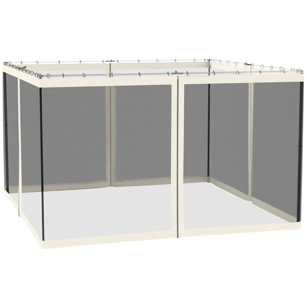 Mesh Sidewall Netting Replacement for 10x12 Canopy Gazebo Tent with Zippers Side Wall Screen Only
