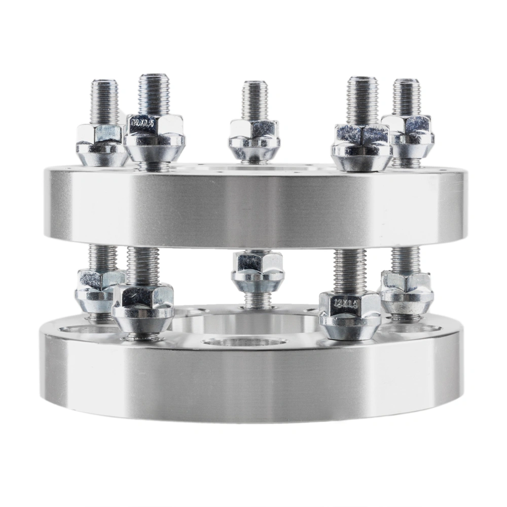 2 Wheel Spacers Adapters 5x4.5 to 5x4.75 1 Inch Thick 5x114.3 to 5x120 12x1.5 view 7