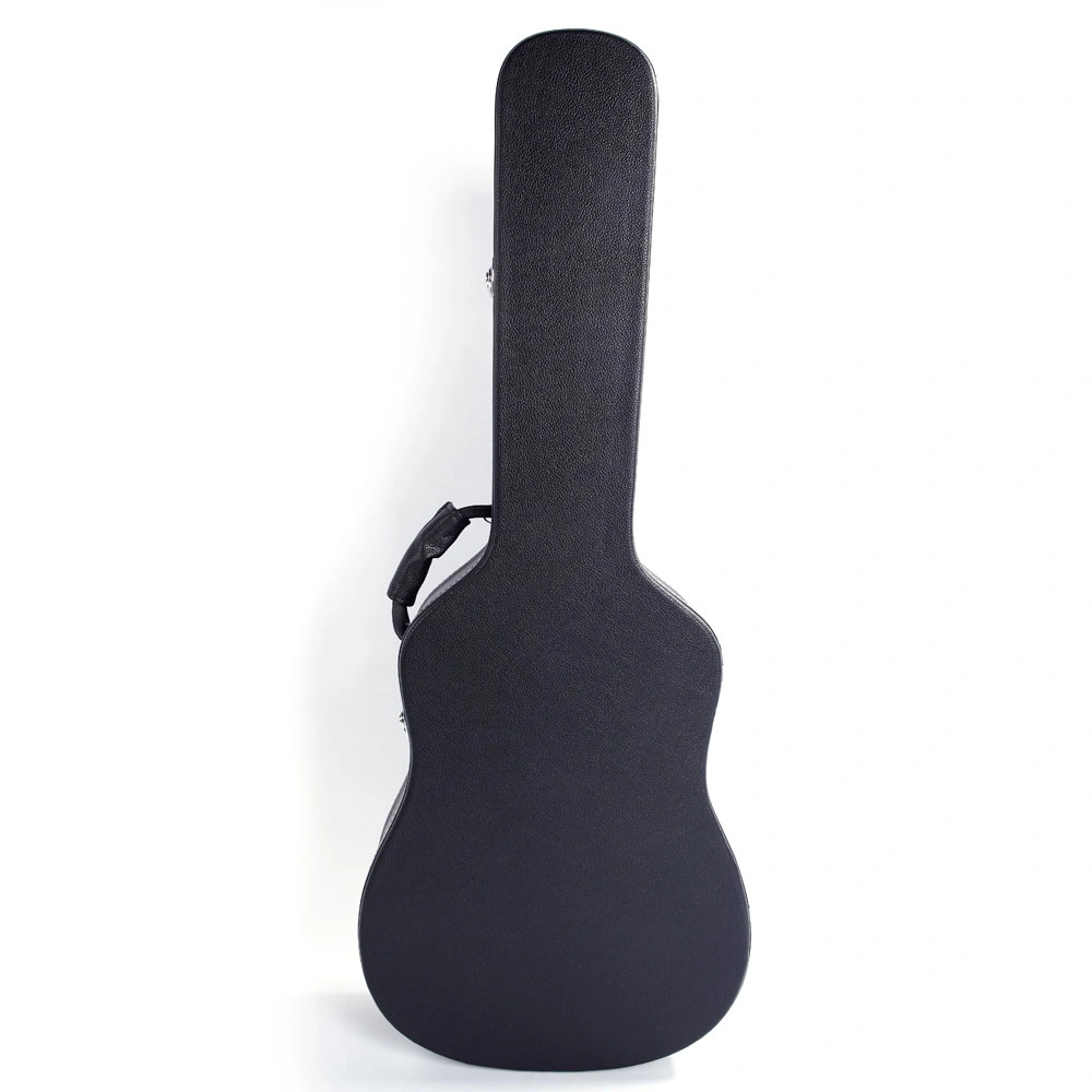 41" Folk Guitar Hardshell Case Microgroove Flat Black Fits Most Acoustic Guitars