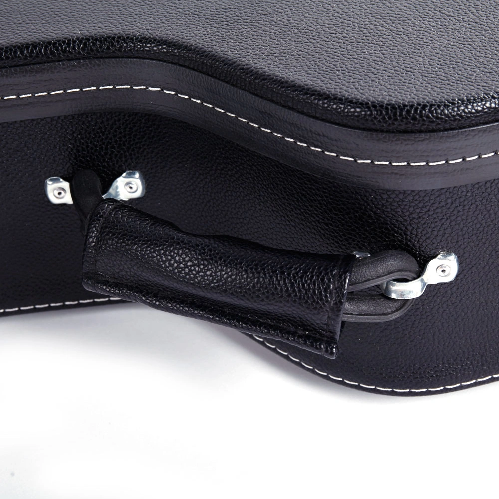 41" Folk Guitar Hardshell Case Microgroove Flat Black Fits Most Acoustic Guitars view 10