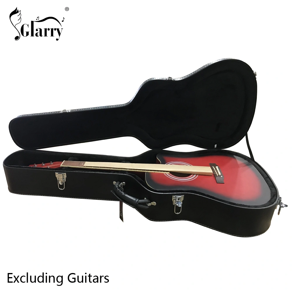 41" Folk Guitar Hardshell Case Microgroove Flat Black Fits Most Acoustic Guitars view 14