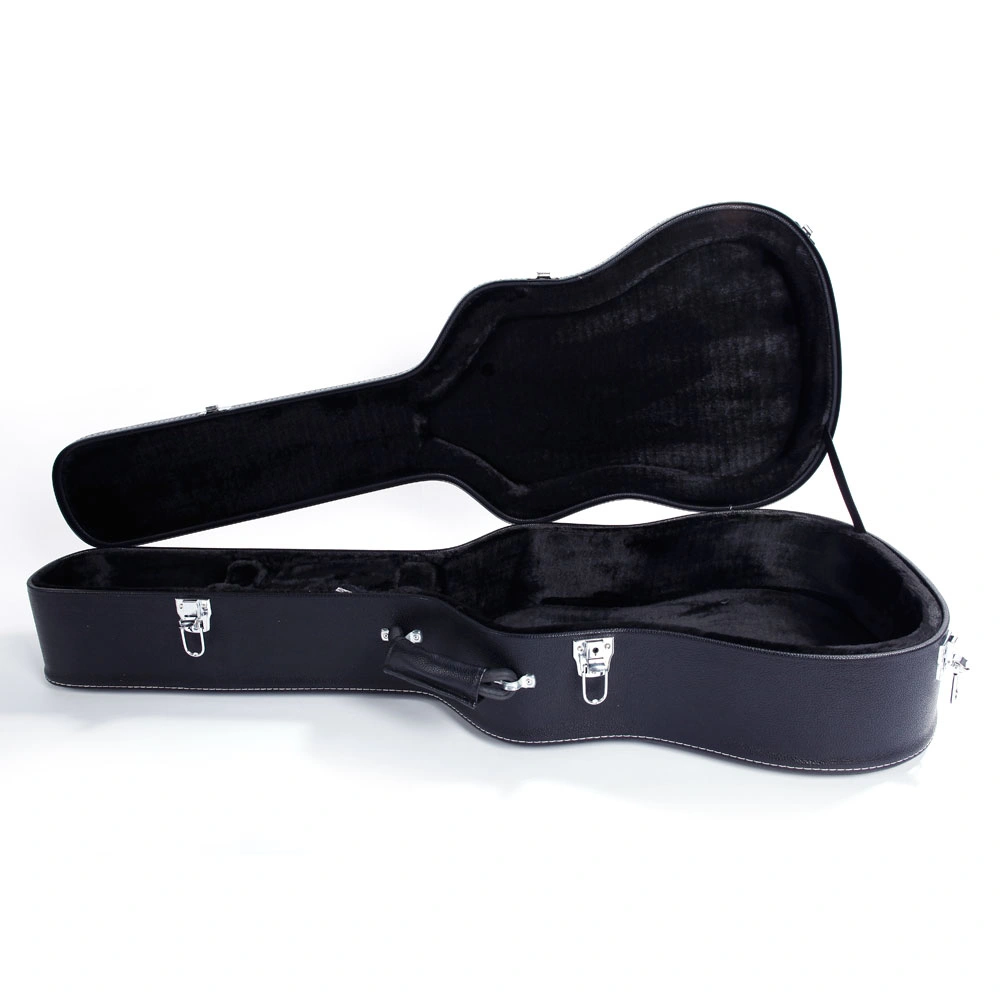 41" Folk Guitar Hardshell Case Microgroove Flat Black Fits Most Acoustic Guitars view 2
