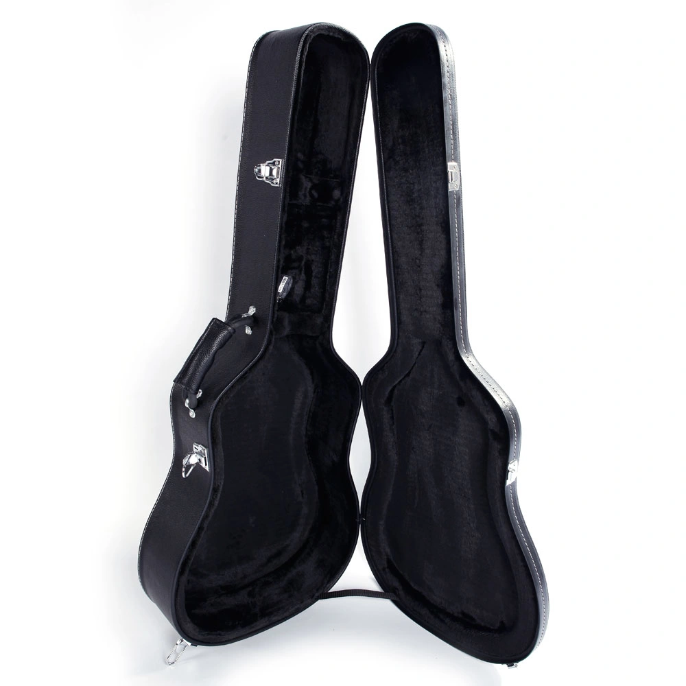 41" Folk Guitar Hardshell Case Microgroove Flat Black Fits Most Acoustic Guitars view 4