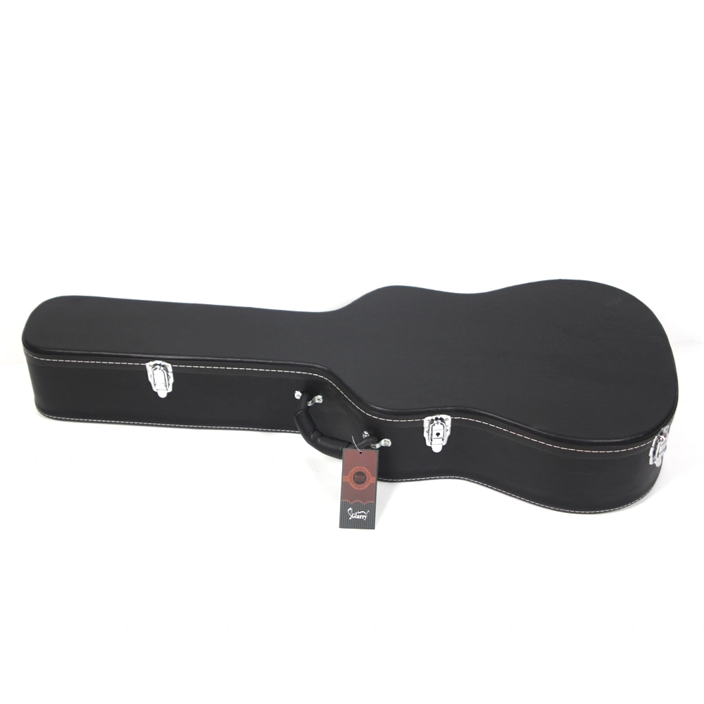 41" Folk Guitar Hardshell Case Microgroove Flat Black Fits Most Acoustic Guitars view 5