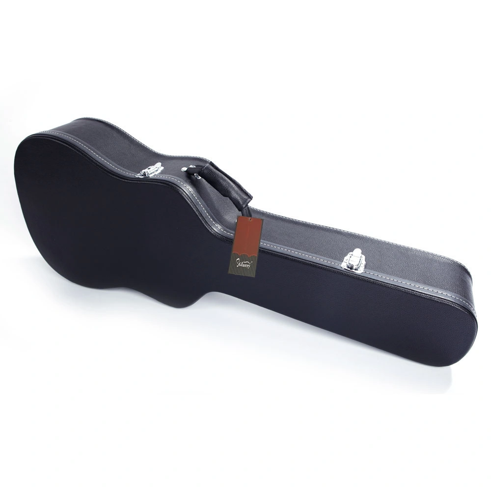 41" Folk Guitar Hardshell Case Microgroove Flat Black Fits Most Acoustic Guitars view 8